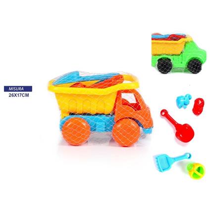 Set 5 Pezzi Giochi Mare Spiaggia Camion Palette Formine Giocattolo Bambino Bimbo