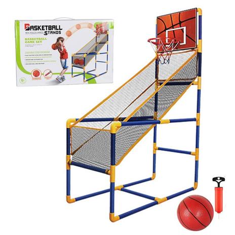 Canestro Basket Arcade Palla Canestro Sala Giochi Pallone Gonfiatore 140X89X46Cm - 2