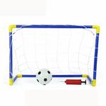 Set 2 Porte Con Reti Da Calcio 79X50X43 Cm Per Bambini Uso Esterno Con Accessori