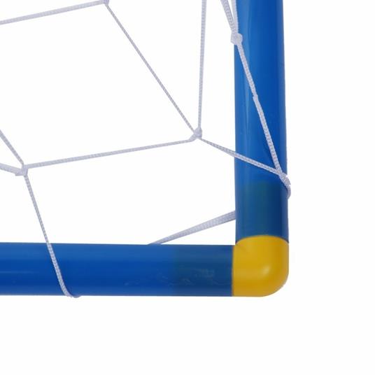 Set 2 Porte Con Reti Da Calcio 79X50X43 Cm Per Bambini Uso Esterno Con Accessori - 5