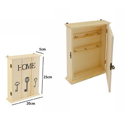 Cassetta Portachiavi Legno 6 Ganci Appendichiavi Muro Per Decoupage 74030A  Home - TrAdE Shop Traesio - Casa e Cucina | IBS