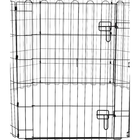 Recinzione In Metallo Per Cani Pieghevole Per Esercizio 152,4 X 152,4 X 76,2 Cm - 2