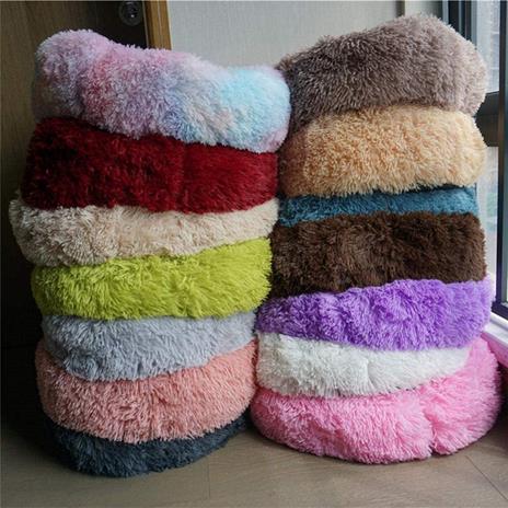 Cuccia In Velluto Peluche Lavabile Super Morbida Per Cani Gatti Animali Da 50 Cm - 3