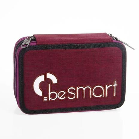 Astuccio Portapastelli Triplo York Bordeaux Be Smart Portapenne Accessori Scuola