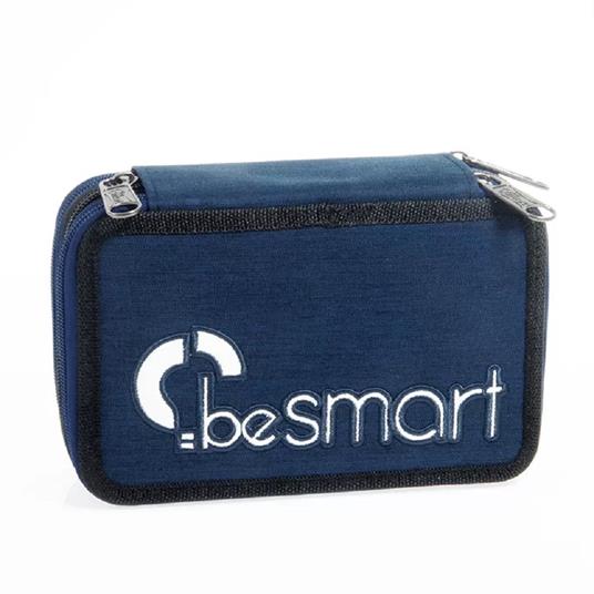 Astuccio Portapastelli Triplo York Blu Navy Be Smart Portapenne Accessori  Scuola