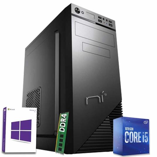 Pc fisso Windows 10 con licenza intel i5-10400 hexa core 8gb ram hard disk  1tb - Nonsoloinformatica - Informatica | IBS