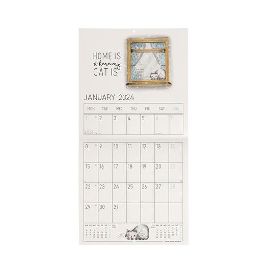 Calendario 2024, da parete, carta non patinata 18 x 18 cm LIVE HAPPY -  Legami - Cartoleria e scuola