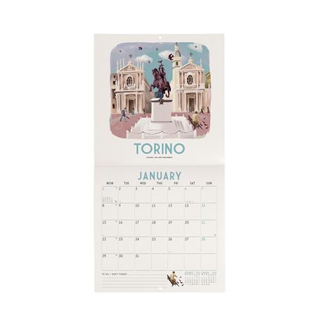 Calendario 2024, da parete, carta non patinata 18 x 18 cm ITALY - 2