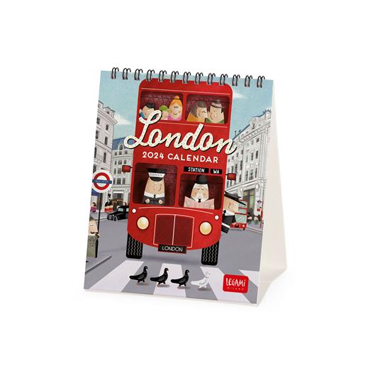 Calendario 2024, da tavolo, carta non patinata 12 x 14, 5 cm LONDON - Legami  - Cartoleria e scuola