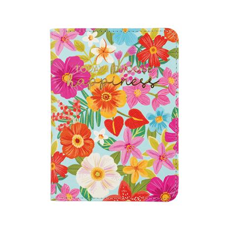 Porta passaporto. Passport Holder - Flowers