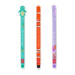 Set da 3 Penne Gel Cancellabili Legami  - Under The Sea - Turchese, nero, fucsia