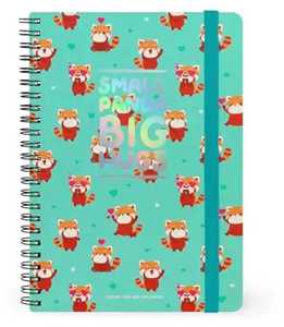 Cartoleria Spiral Notebook - Large - Red Panda Legami