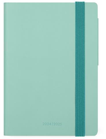 Agenda settimanale Legami 2024-2025, 18 mesi, Small Weekly Diary con Notebook - Milk & Mint - 9,5 x 13,5 cm