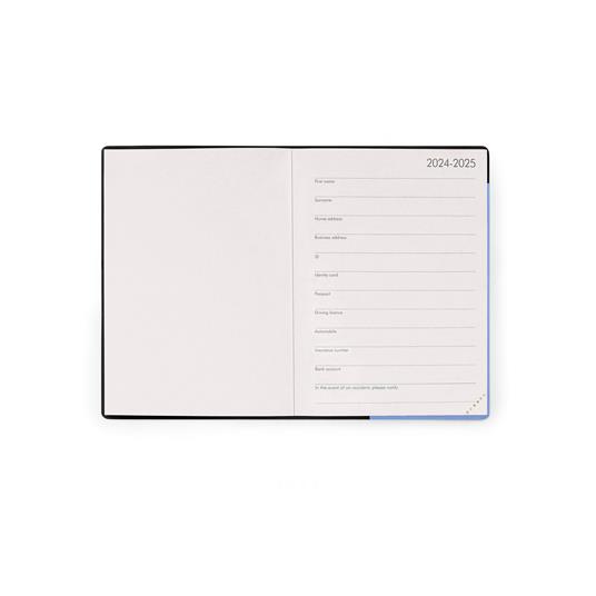 Agenda settimanale Legami 2024-2025, 18 mesi, Small Weekly Diary con Notebook - Cornflower - 9,5 x 13,5 cm - 3