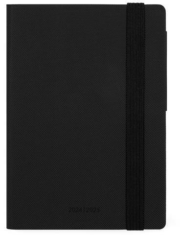 Agenda settimanale Legami 2024-2025, 18 mesi, Small Weekly Diary con Notebook - Black Diamond - 9,5 x 13,5 cm