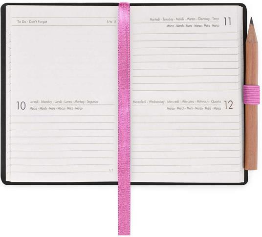 Agenda bigiornaliera Mini Legami 12 Mesi - 2025  - Mini 2-Day Diary - Bubblegum - 2