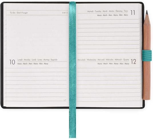 Agenda bigiornaliera Mini Legami 12 Mesi - 2025  - Mini 2-Day Diary - Milk & Mint - 2