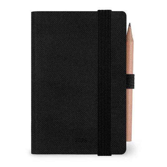 Agenda bigiornaliera Mini Legami 12 Mesi - 2025  - Mini 2-Day Diary - Black Diamond