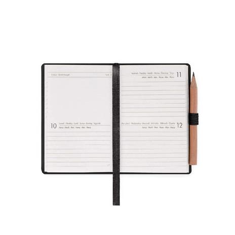 Agenda bigiornaliera Mini Legami 12 Mesi - 2025  - Mini 2-Day Diary - Black Diamond - 2