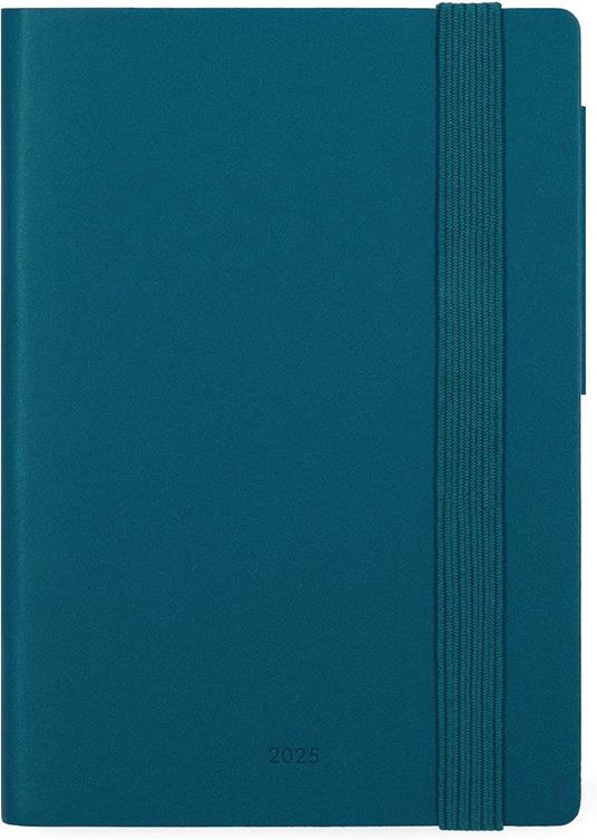 Agenda settimanale Legami 12 Mesi - 2025 - Small Weekly Diary - Teal Blue