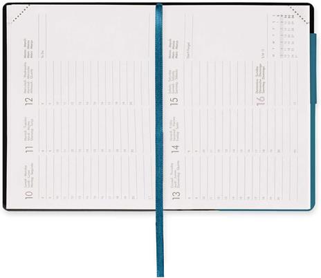 Agenda settimanale Legami 12 Mesi - 2025 - Small Weekly Diary - Teal Blue - 2