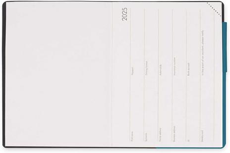 Agenda settimanale Legami 12 Mesi - 2025 - Small Weekly Diary - Teal Blue - 3