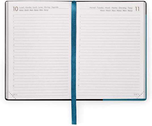 Agenda giornaliera Legami 12 Mesi - 2025 - Small Daily Diary - Teal Blue - 3