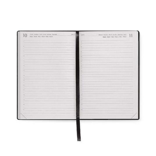 Agenda giornaliera Legami 12 Mesi - 2025  - Medium Daily Diary - Black Diamond - 2