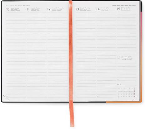 Agenda settimanale Legami 12 Mesi - 2025- Medium Weekly Diary - Golden Hour - 4