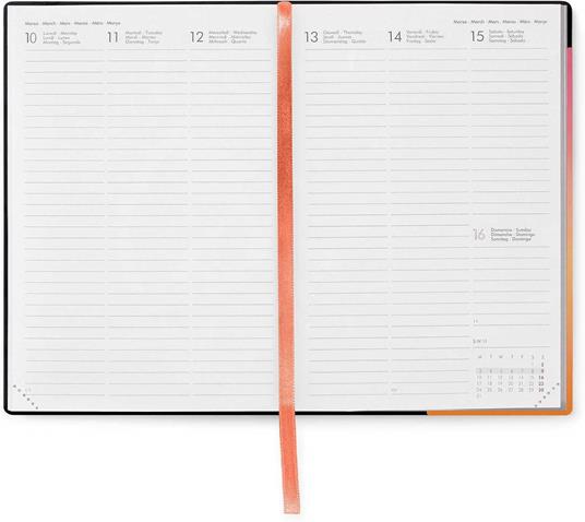 Agenda settimanale Legami 12 Mesi - 2025- Medium Weekly Diary - Golden Hour - 4