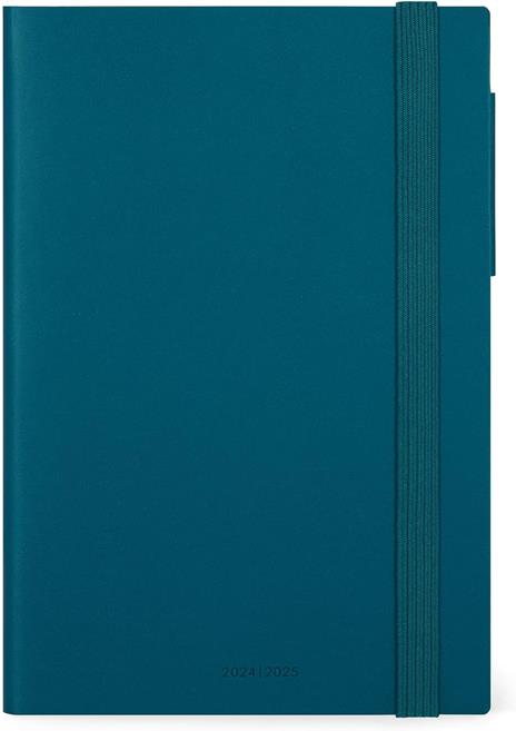 Agenda settimanale Legami 12 Mesi - 2025- Medium Weekly Diary - Teal Blue