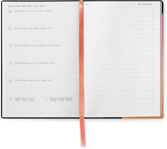 Agenda settimanale Legami 12 Mesi - 2025- Medium Weekly Diary With Notebook - Golden Hour - 4