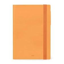 Agenda settimanale Legami 12 Mesi - 2025- Medium Weekly Diary With Notebook - Orange / Apricot Crush