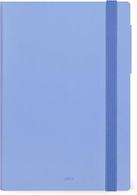 Agenda settimanale Legami 12 Mesi - 2025- Medium Weekly Diary With Notebook - Cornflower