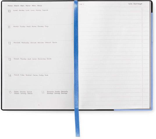 Agenda settimanale Legami 12 Mesi - 2025- Medium Weekly Diary With Notebook - Cornflower - 4