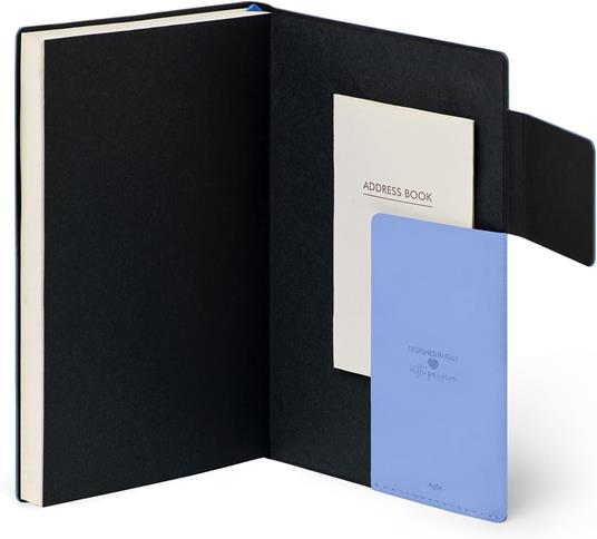 Agenda settimanale Legami 12 Mesi - 2025- Medium Weekly Diary With Notebook - Cornflower - 5