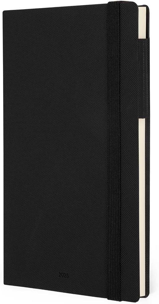 Agenda settimanale Legami 12 Mesi - 2025- Medium Weekly Diary With Notebook - Black Diamond - 2