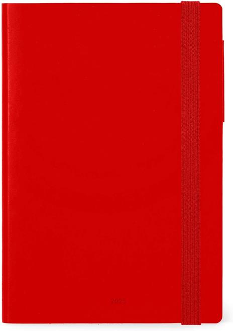 Agenda giornaliera Legami 12 Mesi - 2025 - Large Daily Diary - Radiant Red