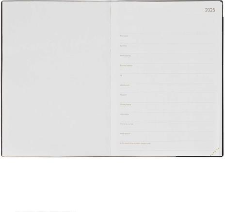 Agenda giornaliera Legami 12 Mesi - 2025 - Large Daily Diary - Black Diamond - 3