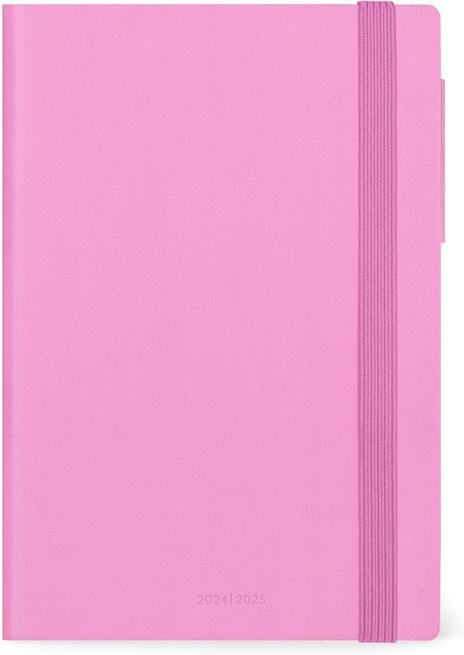 Agenda settimanale Legami 12 Mesi - 2025 - Large Weekly And Daily - Bubblegum