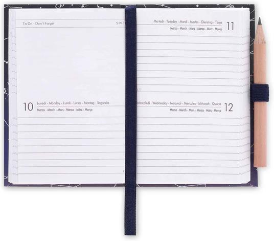 Agenda bigiornaliera Mini Legami 12 Mesi - 2025 - Mini Photo 2-Day Diary - Stars - 2