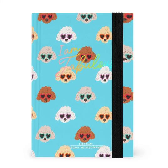 Agenda giornaliera Mini Legami 12 Mesi - 2025 - Small Photo Daily Diary  - Sky Blue Dogs