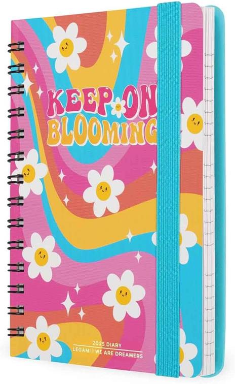 Agenda settimanale spiralata Legami 12 Mesi - 2025  - Small Weekly Spiral Bound Diary - Daisy - 4