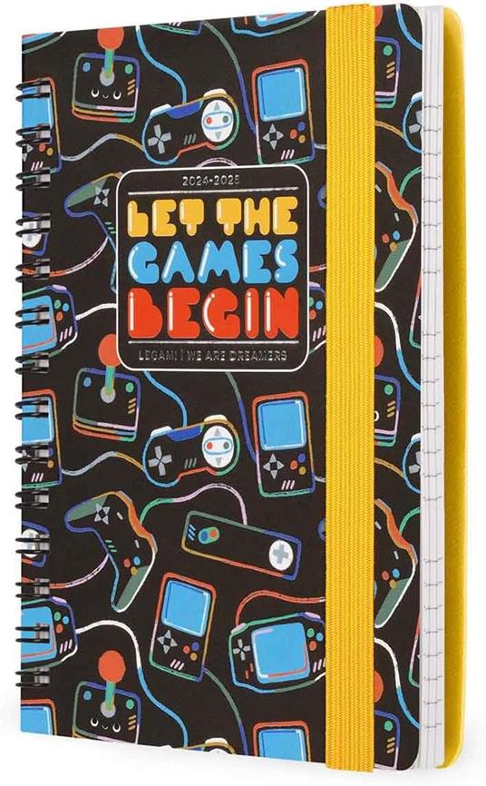 Agenda settimanale spiralata Legami 12 Mesi - 2025  - Small Weekly Spiral Bound Diary - Game Lover - 4