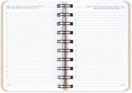 Agenda giornaliera spiralata Legami 12 Mesi - 2025  - Small Daily Spiral Bound Diary - Travel - 2