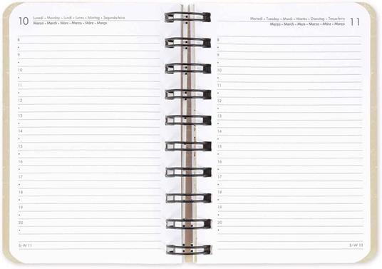 Agenda giornaliera spiralata Legami 12 Mesi - 2025  - Small Daily Spiral Bound Diary - Travel - 2