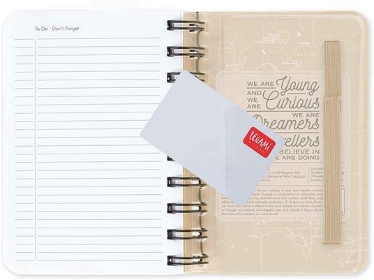 Agenda giornaliera spiralata Legami 12 Mesi - 2025  - Small Daily Spiral Bound Diary - Travel - 5