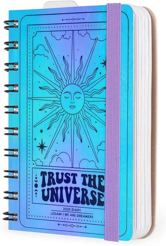 Agenda giornaliera spiralata Legami 12 Mesi - 2025  - Small Daily Spiral Bound Diary - Tarot - 4