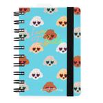 Agenda giornaliera spiralata Legami 12 Mesi - 2025  - Small Daily Spiral Bound Diary - Sky Blue Dogs