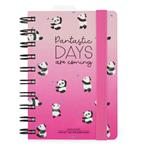 Agenda giornaliera spiralata Legami 12 Mesi - 2025  - Small Daily Spiral Bound Diary - Panda